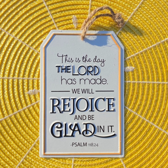 Other - NEW - Bible Verse - PSALM 118:24 - Cute metal sign